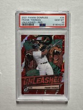 Frank Thomas 2021 Panini Donruss #26 Unleashed Red /149 PSA 10 Gem Mint