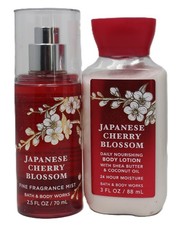 Bath Body Works Japanese Cherry Blossom Travel Set Lotion Mist Shea Butter