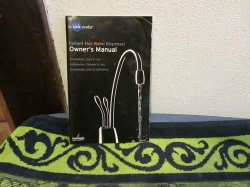 In Sink Erator Instant Hot Water Dispenser Owner's Manual. English & Spanish