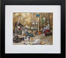 Annie Lee "Alley Jazz" NEWLY Custom FRAMED Black Art Music BLM