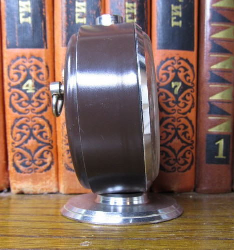 Vintage Mechanical Alarm Clock Slava 11 Jewels USSR Soviet 1980 #3110213 - Picture 7 of 9