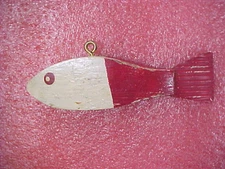 FT1 Vintage crude primitive finless weighted spear spearing decoy ice fishing