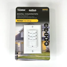 TORK Digital Countdown Timer Indoor R5M4HW Multiple Time Setting - FREE SHIP