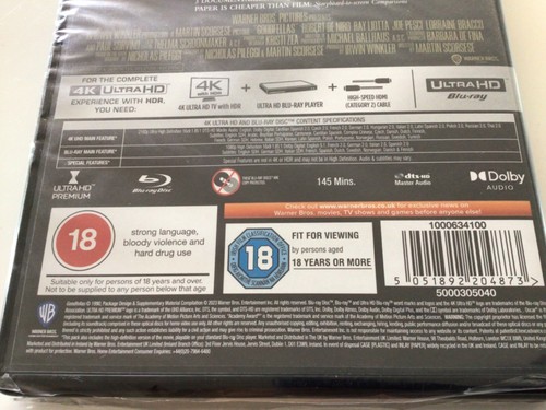 Goodfellas (1990, 4K UltraHD single disc UHD, RgB) See Description, BRAND NEW - Picture 4 of 4