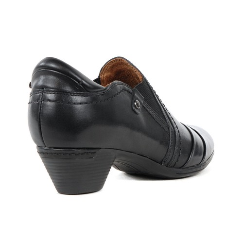 Rockport Cobb Hill Women's Laurel Slip-Ons Black Leather Shoes CI1740 - Picture 3 of 4
