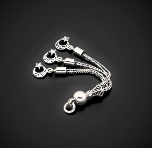Silver tassel 925 silver Islamic Prayer Beads Misbaha 710594 Tasbih Tasbeeh