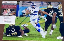 Tyler Allgeier Signed Autographed 8x10 Photo BYU Cougars Atlanta Falcons JSA N3