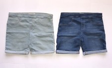 LEVIS Shorts Girls Size 12 Reg Girlfriend Midi Shorts Light  Dark Wash Lot Of 2