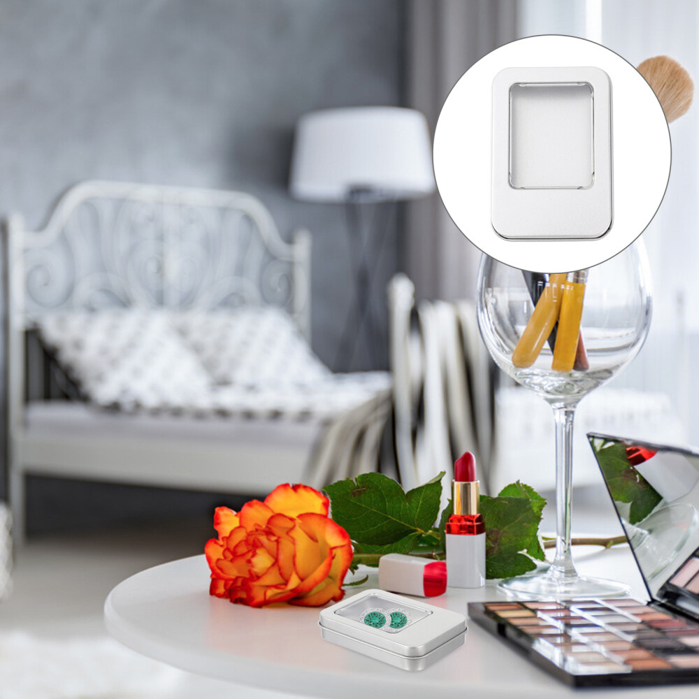 10 Pcs Mini USB Drive Storage Boxes Rectangular Window Cases