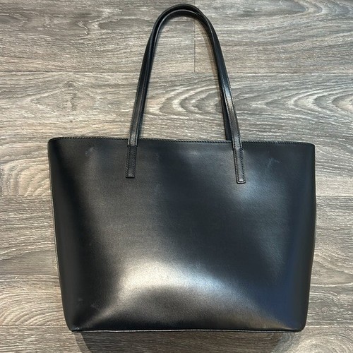 Kate Spade Tote Bag Black Leather Medium Haven Tote Handbag Shoulder Zip Top - Picture 9 of 15