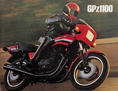1982 Kawasaki GPz1100 4-page brochure-literature GPzZ 1100 NOS | eBay