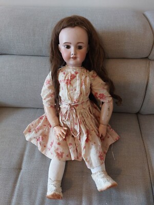 Ancienne SFBJ 301 Poupée BeBe TeTe Jumeau en biscuit français avec vêtements - France