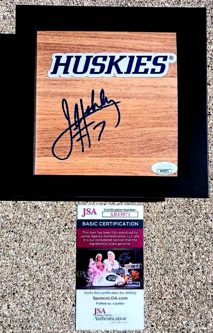 WASHINGTON HUSKIES Justin Holiday SIGNED & FRAMED Floor JSA COA 