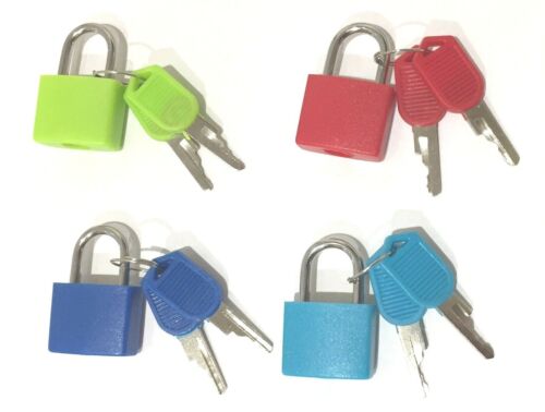 4 X 23mm Mini Small Padlock Home Door Travel Suitcase Luggage Bag Lock Padlocks - Picture 6 of 8