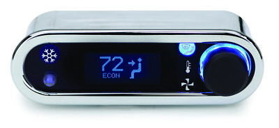 Dakota Digital Climate Control Air Gen IV VFD3 Style Hor Chrome Blue Display