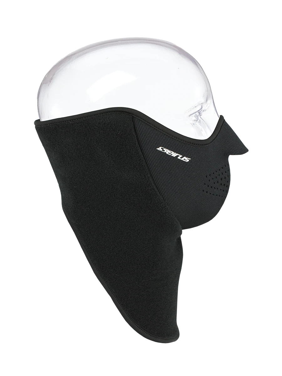 Adult SEIRUS Heatwave Neofleece Combo Scarf BLACK 2-N-1 Face Mask Neck-Up #2703