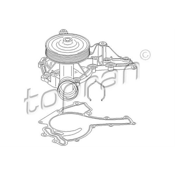 Topran Wasserpumpe Mechanisch FüR Mercedes-Benz E-Klasse W211 C-Klasse W203-image