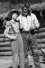 John Bishop As Robbie Cartman, Dan Haggerty On Grizzly Adams 1977 OLD TV PHOTO 1