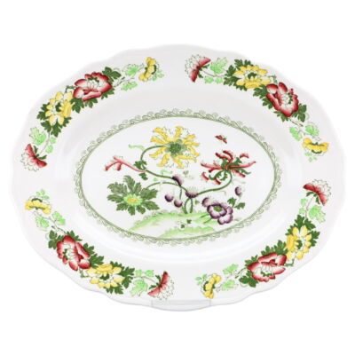 Fleischplatte klein Wedgwood Old Canton Grün