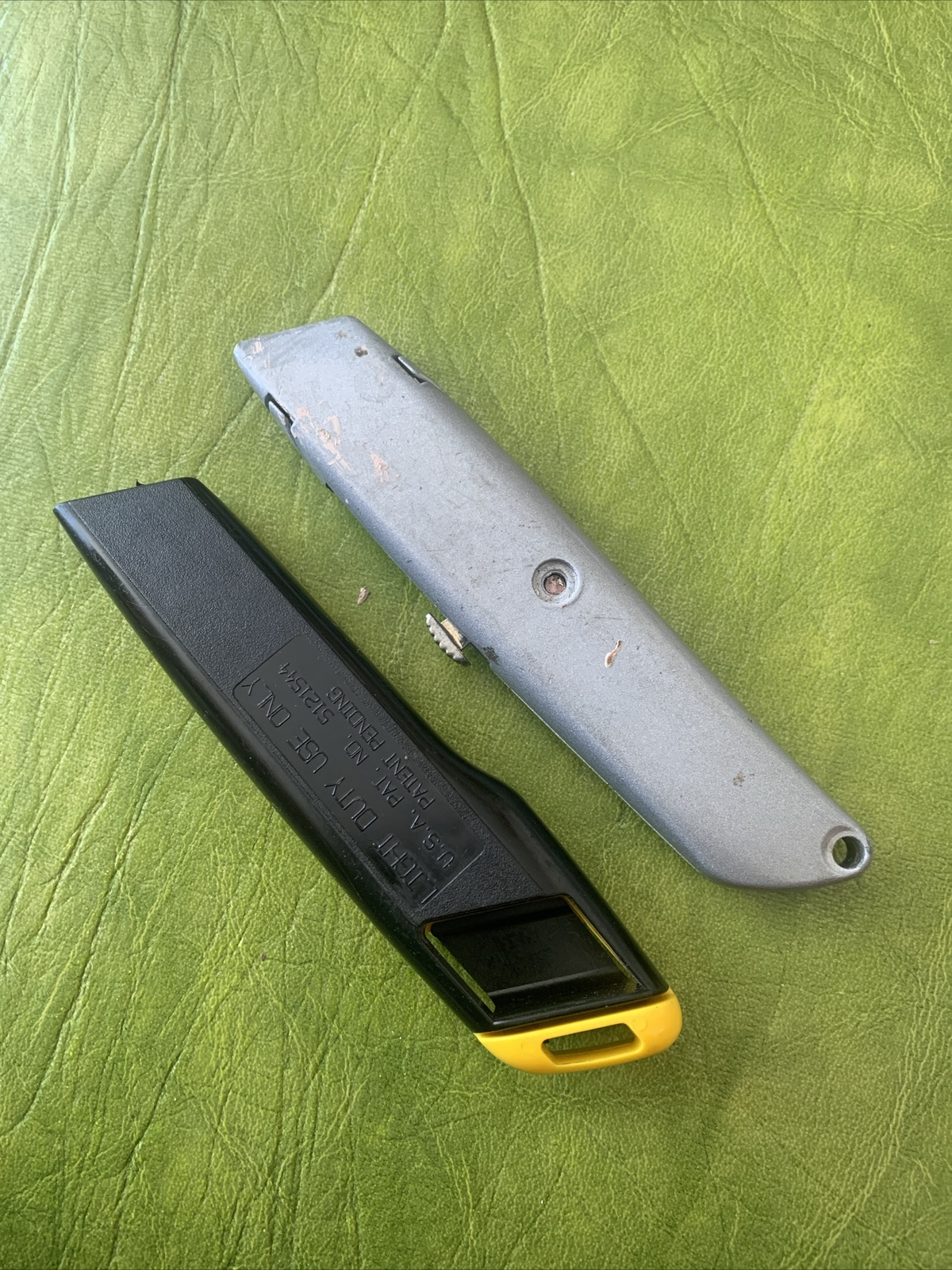 Lot of 2 Stanley 99E Retractable Utility Knife, Box Cutter Made USA Pre Safety