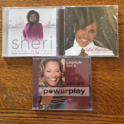 3 Gospel CDs-Sheri Jones Moffett, LaRue Howard, Lashune Pace (NEW) - Foto 2 di 2