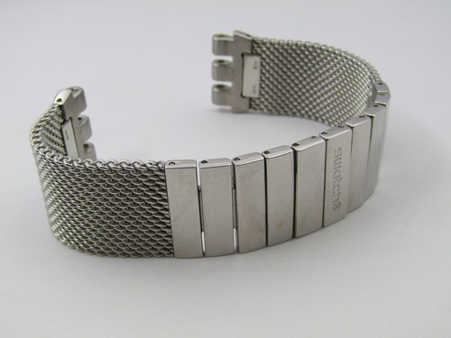 SWATCH IRONY NEW CHRONO CORREA DE ACERO INOXIDABLE "BLACKIE - LARGE" - PRODUCTO NUEVO - Imagen 2 de 12