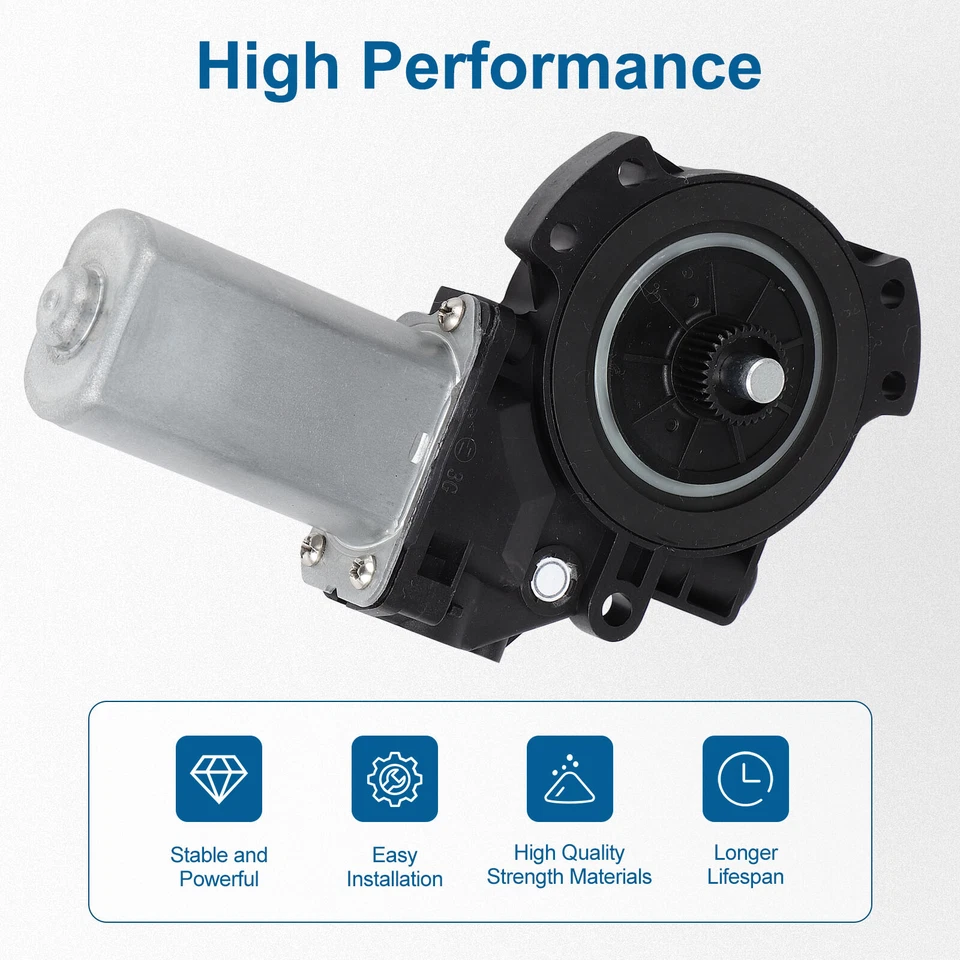 For 2011 Ram Dakota Cab Pickup Pair Rear Left Right Window Regulator with Motor - Image 3 of 4
