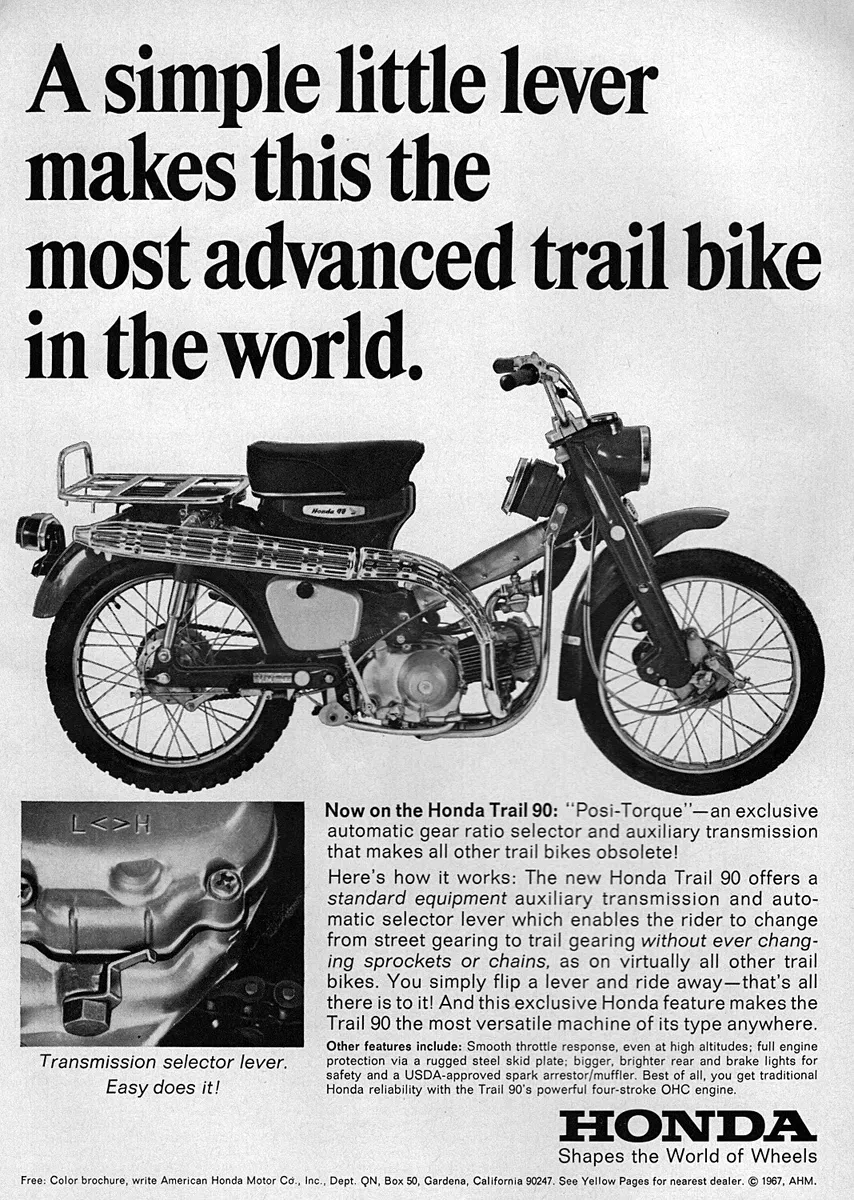 1967 honda trail 90 deals