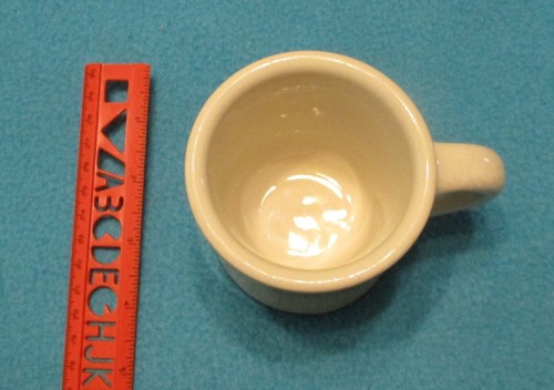 Vintage Victor Ceramic Coffee Mug Cup Heavy Military Diner Restaurant White EUC - Picture 4 of 4