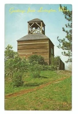 Lexington Massachusetts MA Postcard Bell Tower c1970s
