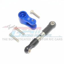 GPM Racing Stainless Steel Tie Rod + 25T Alum Servo Horn Blue : Maxx