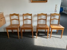 4er Satz Biedermeier Kirschbaum Stühle