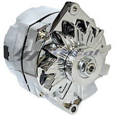 CHROME HIGH ALTERNATOR FOR GM CHEVY GMC BUICK OLDSMOBILE PONTIAC 200A 12 oclock