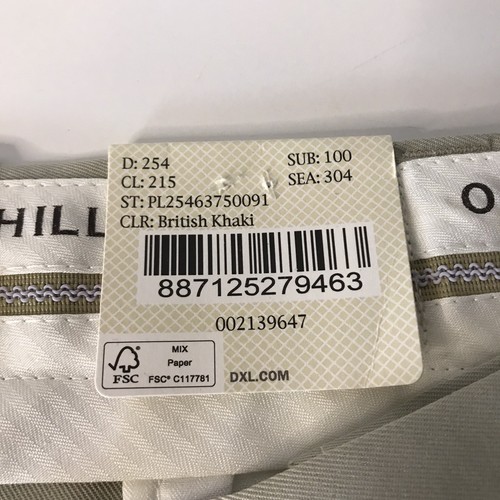 Oak Hill DXL Men's Pants Khaki Big Tall Pleated Microfiber Pants W48xL30 NEW - Picture 4 of 7