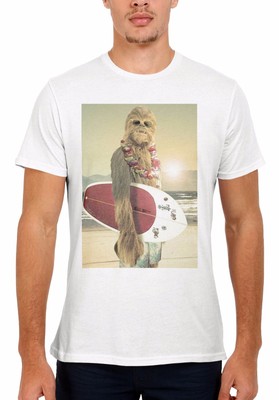 Star Wars Chewbacca Funny Surfing T-shirt Vest Tank Top Men Women Unisex 452