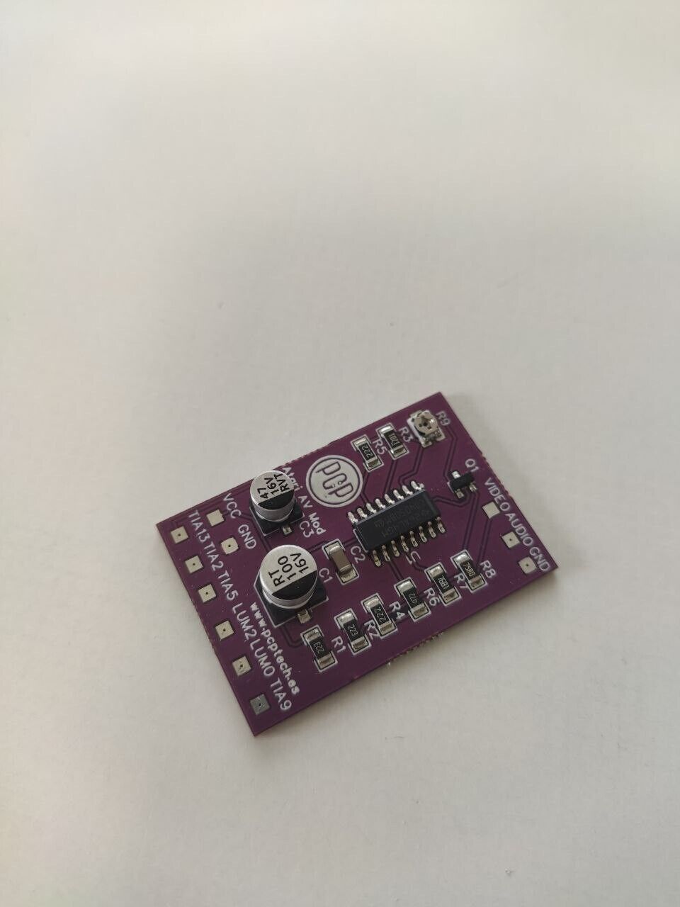 Atari 2600 AV Mod PCB - Placa Video Compuesto Atari 2600 PAL - NO NTSC - Imagen 2 de 7