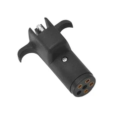 Pollak 6-Way Round Pin To 4-Flat Adapter (37305)