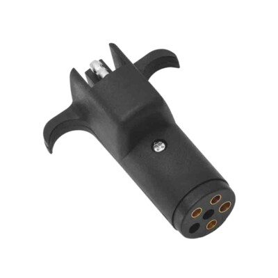 Pollak 6-Way Round Pin To 4-Flat Adapter (37305)