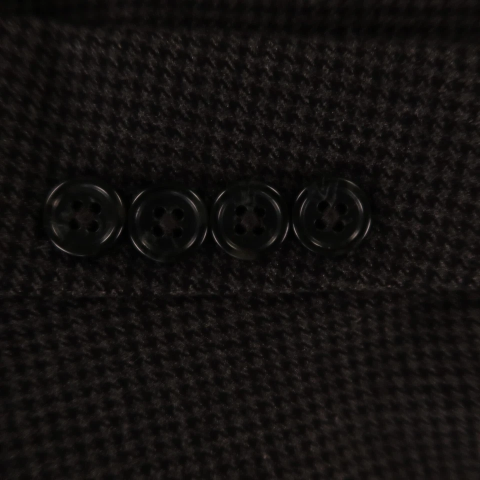 Chaqueta Tweed M Gris Negro Pata de Gallo Poliéster Blazer Abrigo Deportivo IZOD 40S Foto 4 de 4