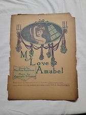 Antique SHEET MUSIC NY JOURNAL Sept 24 1905 MY LOVE AMABEL