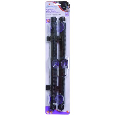 2 DreamBaby Baby Black Adjustable Car Auto Screen Sun Window Shade  