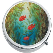 Kelp Forest Medicine Vitamin Compact Pill Box