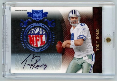 Tony Romo 2010 Panini Plates & Patches 1/1 Prime Game Used Patch Auto ...