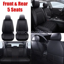 Car 5-Seat Covers PU Leather Front Rear Full Set For Toyota 4Runner 2003-2024