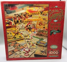F.A.O. Schwarz 1000 pc  Jigsaw Puzzle -The Games of Your Life - Board Games- NEW