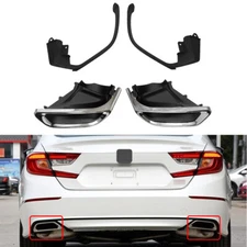 For Honda Accord 2018 2019 2020 Exhaust Muffler Tail Pipe Tip Tailpipe W/Bracket