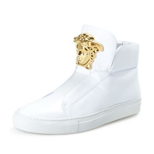 womens white leather high top sneakers