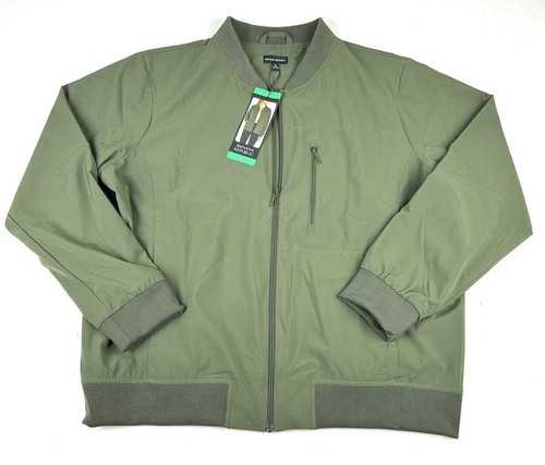 Banana Republic leichte Bomberjacke mit durchgehendem Reißverschluss grün Damen Gr. XL NEU MIT ETIKETT - Bild 2 von 4