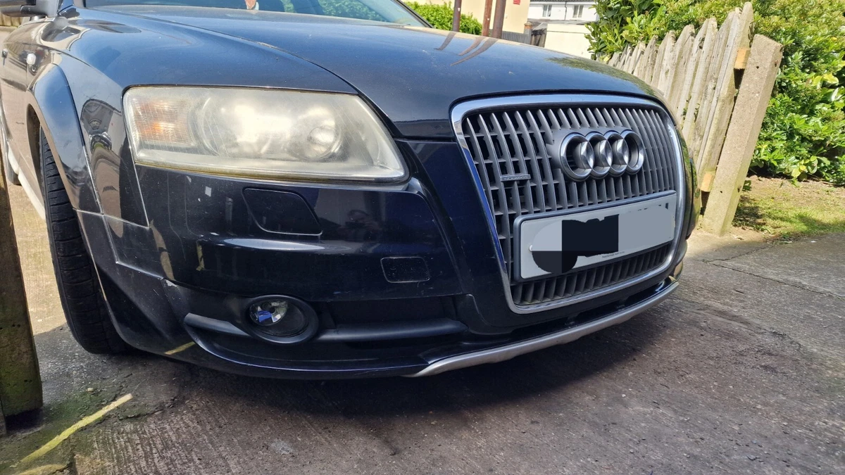 2007 Audi A6 C6 Allroad Front Bumper Complete In Black Colour Code 