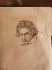 Waldemar Pech - Radierung Beethoven